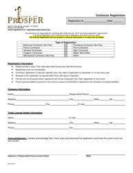 prosper building inspections|city of prosper tx contractor registration.